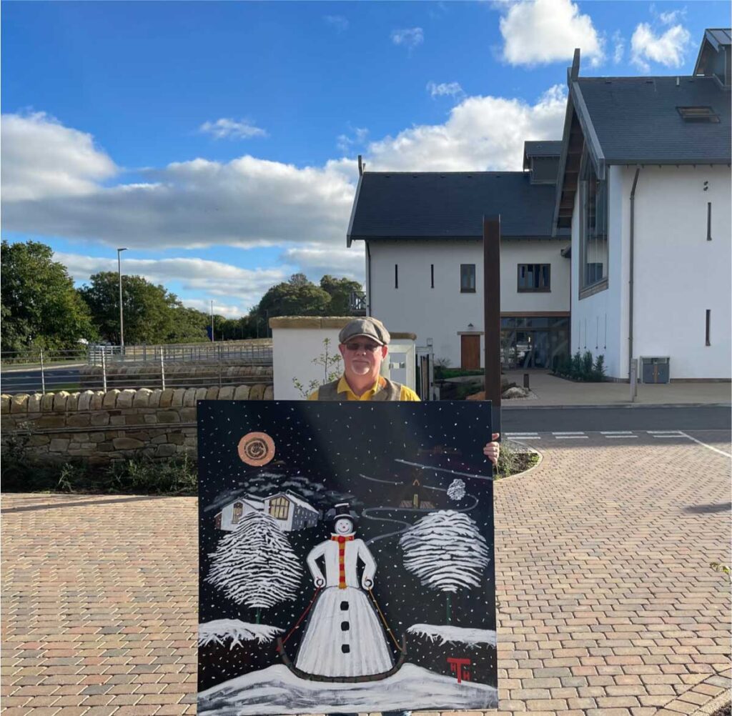 Ad Gefrin distillery pieces of art