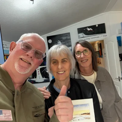 Tea, chat and the perfect piece of art